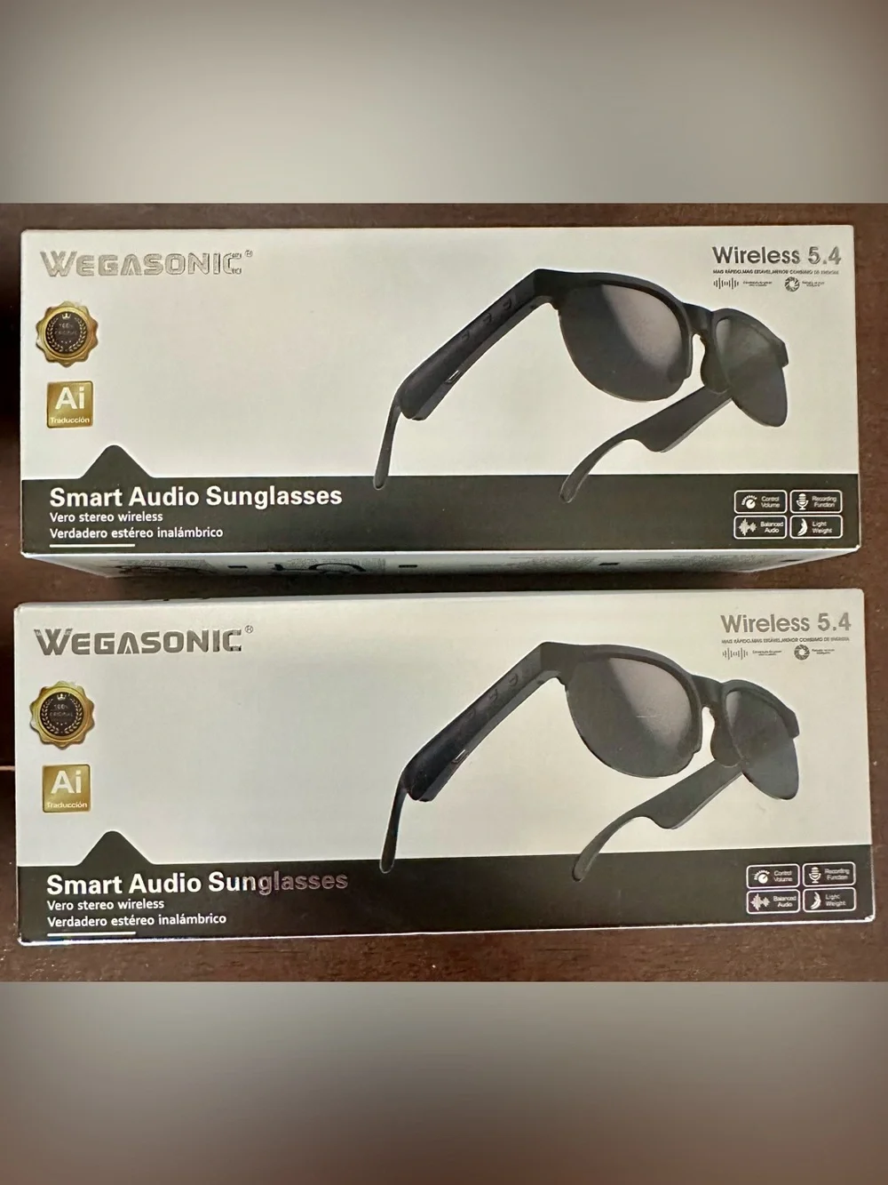AI Smart Audio Sunglasses Bluetooth 2 PACK